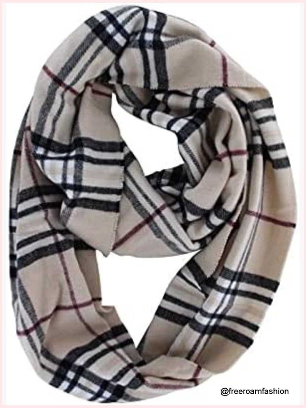 Infinity Cowl Scarf Cashmere Blend Winter Wrap Unisex